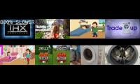 Thumbnail of 8 YouTube Videos Played at Once