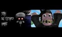 Thumbnail of scary but extened normal version vs roblox version