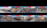 railroad Cam 8 mix Live Trains