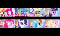 Thumbnail of -- Twilight Sparkle, Applejack, Rainbow Dash, Pinkie Pie, Fluttershy, and Rarity --