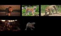 Thumbnail of ian fairley larger cats jurassic park t rex and pierre mendola t rex