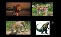 Thumbnail of ian fairley larger cats and cameron james godzilla