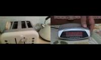 Thumbnail of Radio with clock Morphy Richards (England) + Morphy Richards Accents Special Edition 4 Slice Toaster