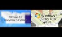 Thumbnail of Windows 8 crazy error vs Windows 7 crazy error