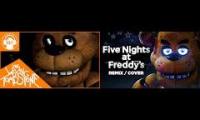 Thumbnail of Fnaf 1 song original vs  (remix cover) mashup