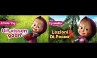 Masha and The Bear - Gone Fishing! (Episode 8) - Dutch Vs Italian