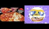 Thumbnail of ASMR PIZZA HUT EXTRA CHEESY PEPPERONI PIZZA MUKBANG 먹방 (No Talking) EATING Sounds in E Major 74