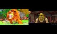 Thumbnail of Alex The Lion Roar VS Shrek Roar (Whos the best roar on DreamWorks?)