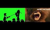 Thumbnail of Minions are watching Madagascar (2005) Alex Roar With Different Roars