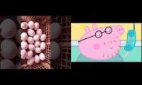 Thumbnail of my vertical full of eggs video vs the original line but grandpa pig it said