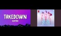 Thumbnail of Takedown Huntrix singing it with TWICE