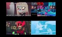 Thumbnail of Hazbin Hotel Sparta Remix Quadparison 8
