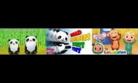 Cocomelon/ABC Kids TV Head Shoulders Knees And Toes Comparison