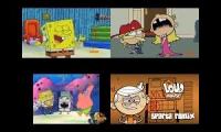 Thumbnail of SpongeBob VS The Loud House Sparta Remix Quadparison