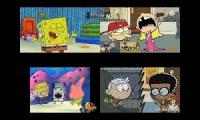 Thumbnail of SpongeBob VS The Loud House Sparta Remix Quadparison