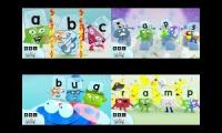 Thumbnail of Alphablocks but its each seasons first episode all playing at once
