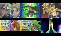 Thumbnail of 6 Yu-Gi-Oh and Pokemon (in their respective date of airing) Intros at the same time