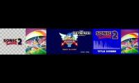 Thumbnail of Sonic the Hedgehog 2 (8-bit) titile screen and intro + remix + genesis