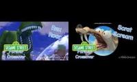 Thumbnail of rex roar and scrat scream sesame street forever crossover by thecasman