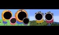Pop Peppa Pig Freinds In Minecraft vs Normal