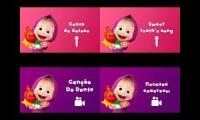 Thumbnail of Masha and the bear: Sweet tooths song 4 languages parison
