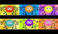 Thumbnail of kids tv incy wincy spider colors red orange yellow blue purple pink youtube multiplier