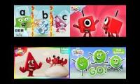 All 4 Learningblocks cartoons S1 E1s Playing at the same time