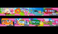 pinkfong the wheels on the bus mashup