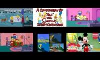 the simpsons intro compaison