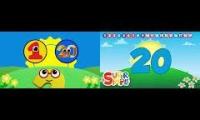Count and Move Wonderland vs Super Simple Songs