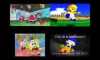 (Easter Special) SpongeBob vs. SMG4 has A Sparta Madhouse V3 Remixes Quadparison #4.