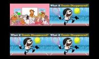 Animals Panicking: (Puppy Trio Incident) Extended VS What If Tennis Disappeared Quadparison