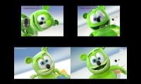 Thumbnail of 4 gummy bears reversed/backwards