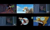 Thumbnail of rex roar and scrat scream vs mgm leo the lion roars extended vs dim roars vs all cartoon screams