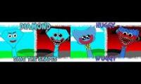 Thumbnail of Sprunki OC Diamond from Save The Shapes VS Huggy Wuggy from Poppy Playtime