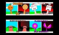 Thumbnail of My Sprunki OC: Orange, Eleven, Slick Slime Sam and Plasma Ball Parison