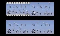Thumbnail of all eleven ten nine and eight luxo lamps spoof pixar and disney logos at the same time