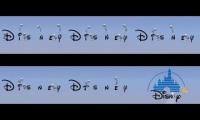 all six five four three two and one luxo lamps spoof disney logos at the same time