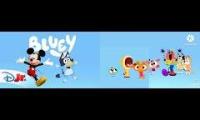 Thumbnail of Lingokids Mickey Mouse and Bluey theme song crossover