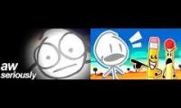 Thumbnail of BFDI: Aw, Seriously? with every time David spoke in BFDI (up to TPOT 4)