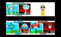Thumbnail of kasane and Miku sing with Caillou sleepybird and more sprunki oc