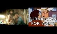 Thumbnail of hank hill turn down for what music vid