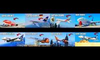 Thumbnail of 8 Airline Be Like videos at the same time