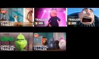 All 2010s Illumination Movie Trailers at Once Part 2
