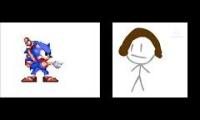 Thumbnail of jetpack hedgehog hates stickgirl stacey (sorry for Object shows fanbase)