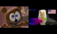 Shitty Bear VS Rainbow Bear Paper Mode