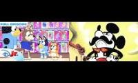 Thumbnail of Bluey vs mickey mouse
