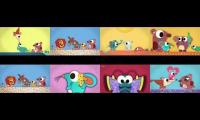 Thumbnail of 8 patchwork pals episodes with the animals in the order of the patchwork blanket 3rd