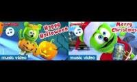 gummy bear song halloween vs chrismas