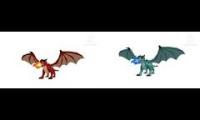 Thumbnail of sprunki oc red dragon meets blue dragon